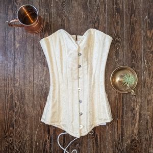 {SOLD} Overbust Boned Corset
